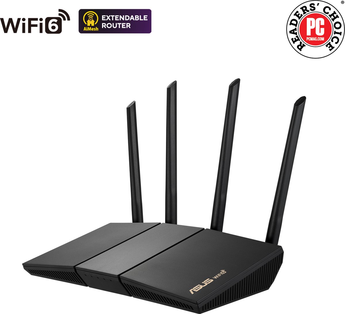 ASUS RT-AX57 - Extendable router - WiFi Versterker - WiFi 6 - 3000 Mbps – foto 6