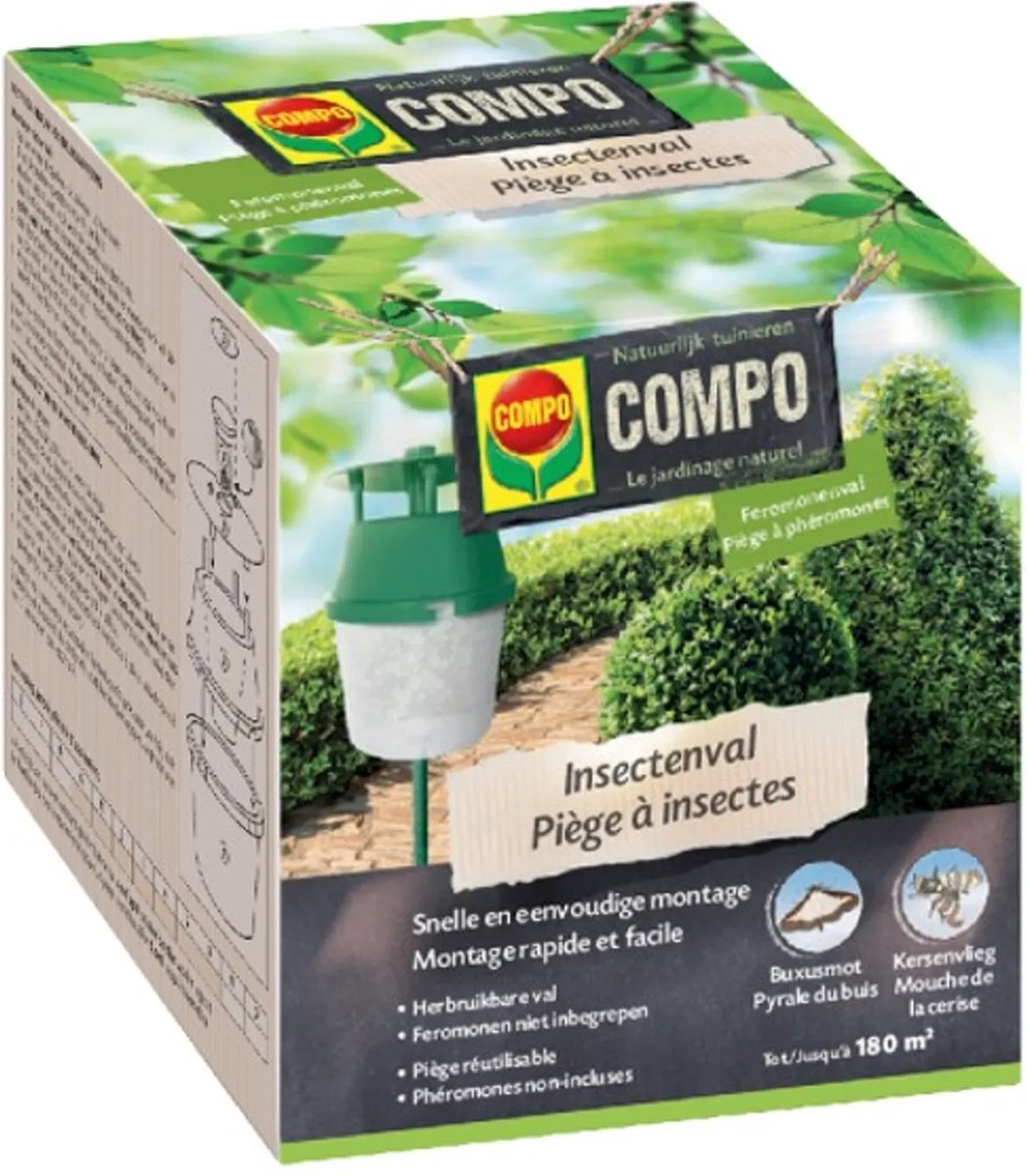 COMPO Insectenval - herbruikbaar - voor 180 m² - excl. feromonen - 1 stuk