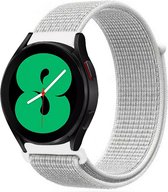 By Qubix - 22mm - Garmin Venu 2 / Garmin Venu 3 - Sport Loop nylon bandje - Wit - Garmin bandje