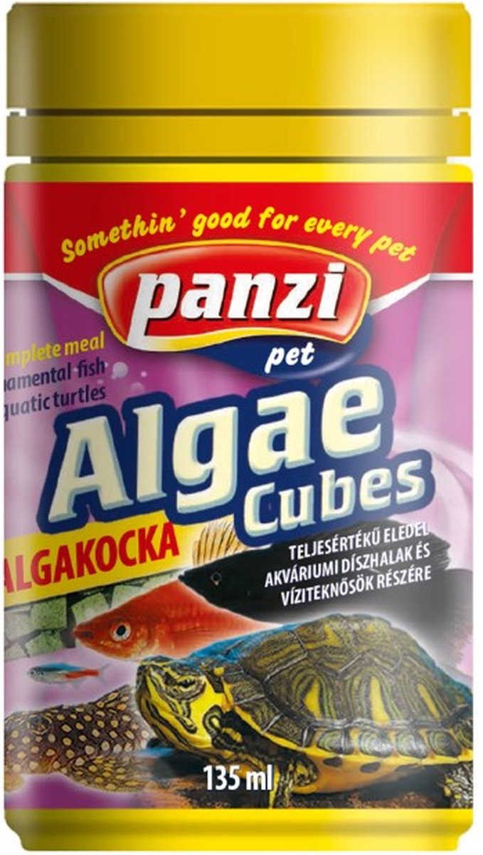 Panzi-Pet - Visvoer - schilpaddenvoer - aquarium - algen kubus - 3 x 135ml