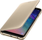 Samsung Galaxy A6 Plus Wallet Cover Goud