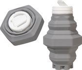 Foldable water bottle | Vouwbare waterfles | 500 ML | Grijs | Grey