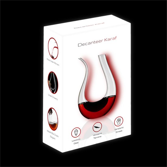 Glazen Decanteer Karaf 1.5L - Wijn - Whiskey Accessoires - Monati