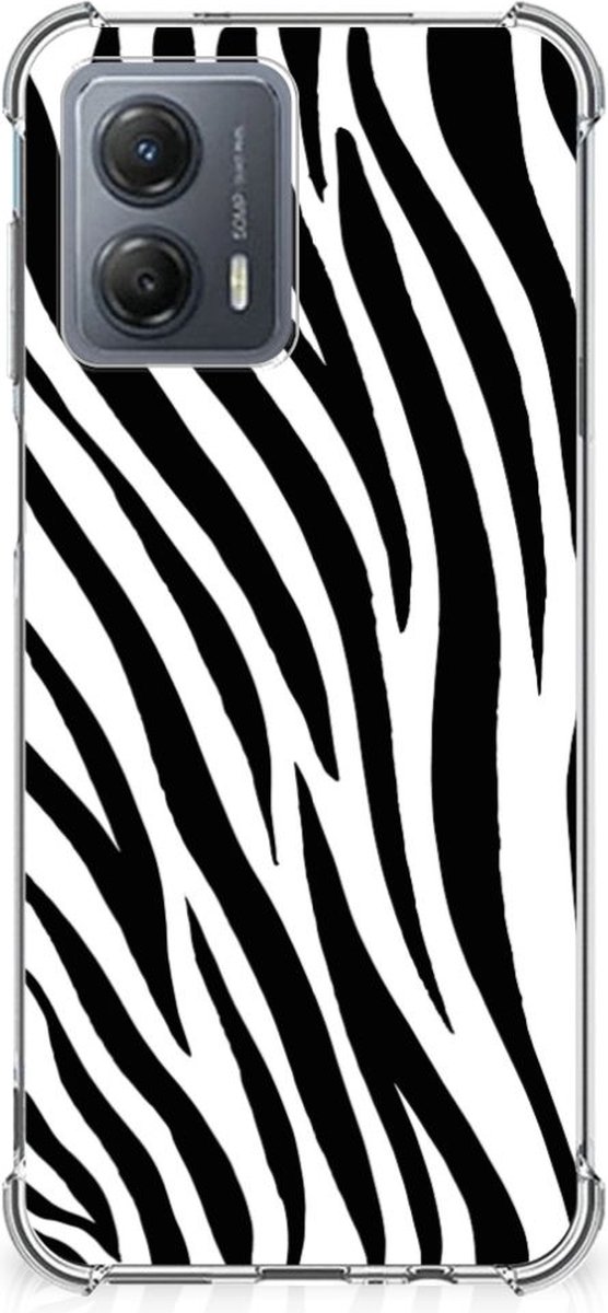 Motorola Moto G53 Case Anti-shock Zebra