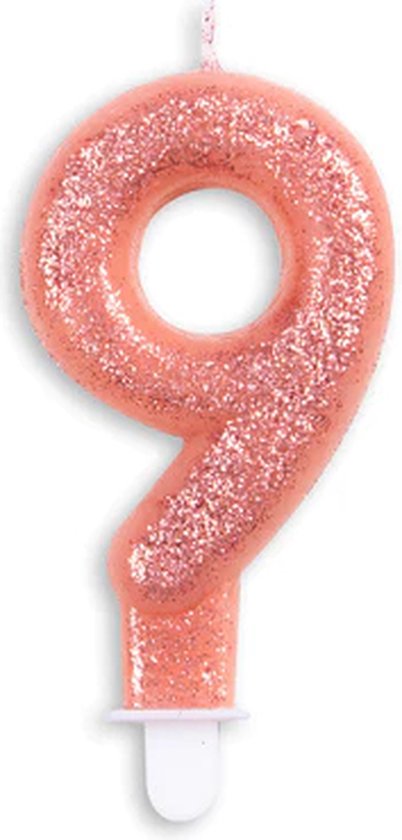 Bougie Numéro Rosé 7 Ans - Bougie 7 Ans - Bougie Numéro 7 - Bougie 7 Ans -  Or Rose