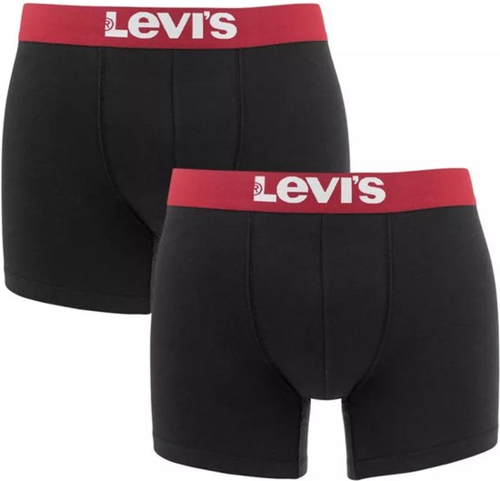 Levi's - Brief Boxershorts 2-Pack Zwart - Heren - Maat XXL - Body-fit