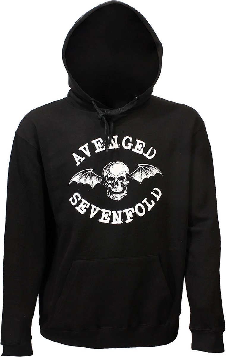 Avenged Sevenfold Death Bat Logo Hoodie Sweater Trui - Officiële Merchandise - S