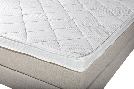 Topper Luxe Memory foam Stockholm - Coutil Tencel - Qualité hôtelière - 10cm - 100x210