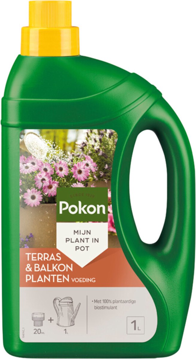 3x Pokon Plantenvoeding Terras & Balkon 1 liter