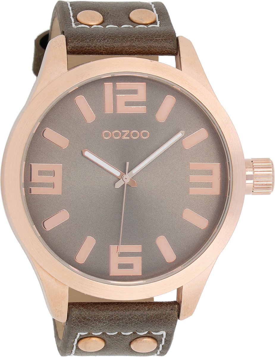 OOZOO Timepieces C1108 - Horloge - Taupe - 51 mm