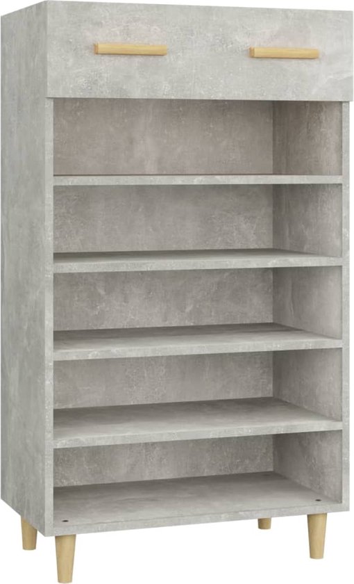 vidaXL-Schoenenkast-60x35x105-cm-bewerkt-hout-betongrijs