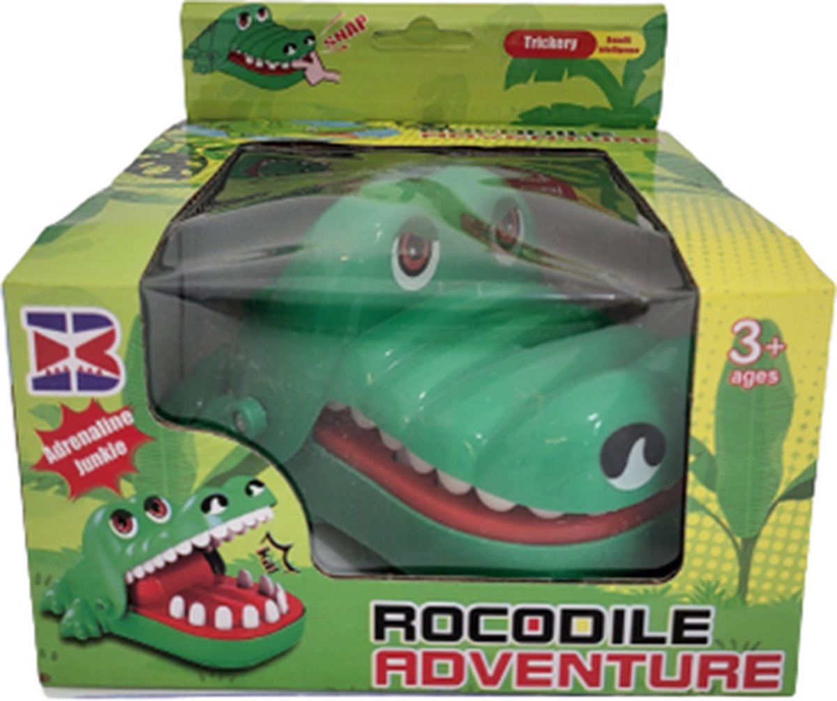 KOMUNJ Jeu de jouets de crocodile pour enfants mord au hasard les