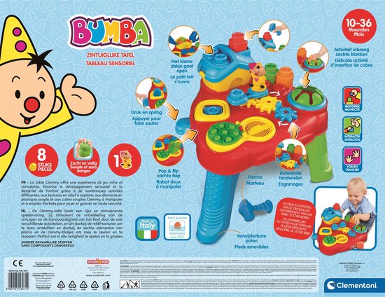 Clementoni - Soft Clemmy - Bumba Interactieve activiteitentafel - Zintuigelijk speelgoed - vanaf 10 maanden van Merkloos — afbeelding 5