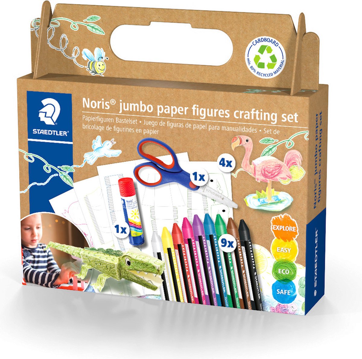 STAEDTLER Noris ensemble de bricolage de figurines en papier géantes