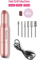 Avanty Elektrische Nagelvijl - Nagelfrees- Manicure set - Pedicure set - Rosé/Goud