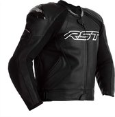 RST Tractech Evo 4 Ce Mens Leather Jacket Black Black 44 - Maat - Jas