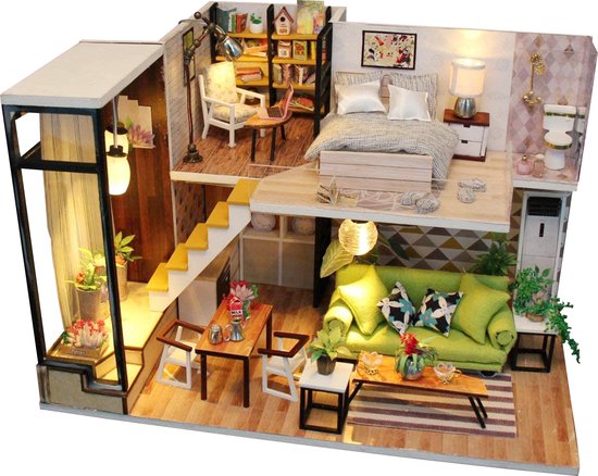 Kit de construction miniature Adultes - Mini appartement - Design scandinave  -... | bol.com
