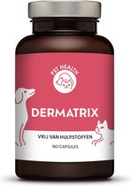 Pet Health - Dermatrix ®Vegan - 180 capsules - MSM/Ahiflowerolie/Vitaminen/Zink/Aquamin® - Voor Kat & Hond
