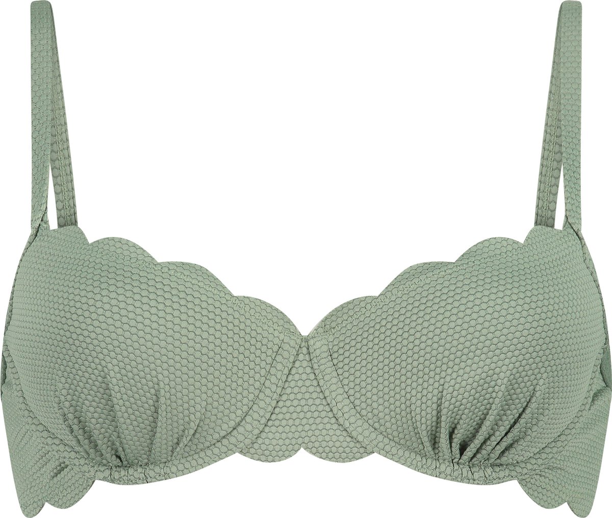 Hunkemoller Scallop padded bikinitopje Dames Bikinitopje - Maat G75