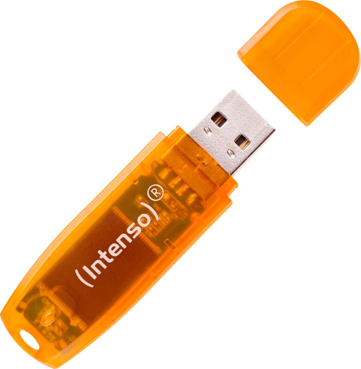 Intenso Rainbow Line USB-stick 64 GB USB 2.0 Oranje (transparant) 3502490