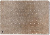 Mótif Points - Beige wasbare deurmat met stippen patroon 85 cm x 115 cm - Deurmat binnen met print