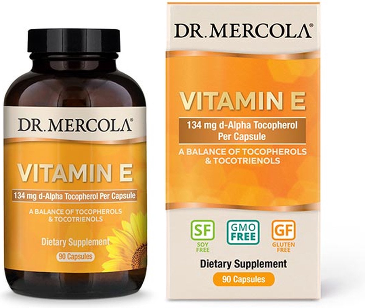 Goedkoopste Dr. Mercola - Vitamine E - 134 mg - 90 capsules