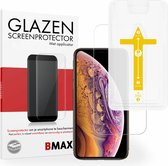 BMAX Screenprotector geschikt voor iPhone XS Max met applicator - Gehard glas - Tempered glas - Apple screenprotectors - Telefoonglaasje - Beschermglas - Glasplaatje - Screensaver - Screen protector - Glas screenprotectors - Case Friendly