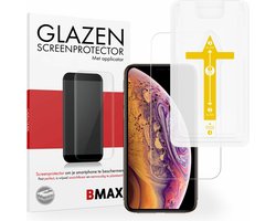 BMAX Screenprotector geschikt voor iPhone XS Max met applicator - Gehard glas - Tempered glas - Apple screenprotectors - Telefoonglaasje - Beschermglas - Glasplaatje - Screensaver - Screen protector - Glas screenprotectors - Case Friendly