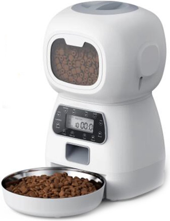 Automatische Huisdierenvoerbak 3.5L - Voerautomaat met - Automatische - €59,99