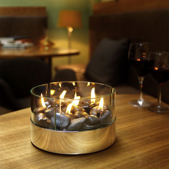 Philippi Burn Tafelhaard - Olielamp - Sfeerhaard - Glas - Staal van Philippi — afbeelding 2