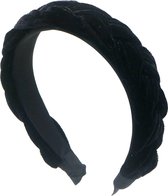 Haarband Gevlochten - Diadeem - 3 cm - Zwart
