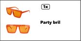 Bril Party oranje - Bling bling brillen thema feest festival fun verjaardag uitdeel carnaval