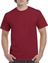 T-shirt met ronde hals 'Heavy Cotton' merk Gildan Cardinal Red - XL