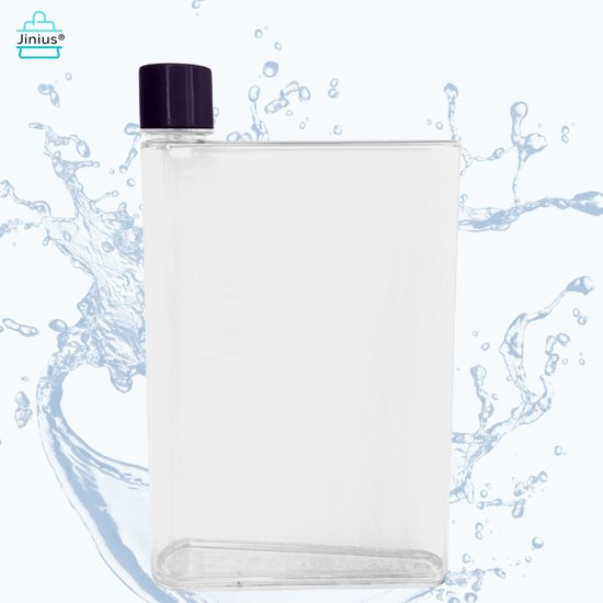 Waterfles Plat – Transparant