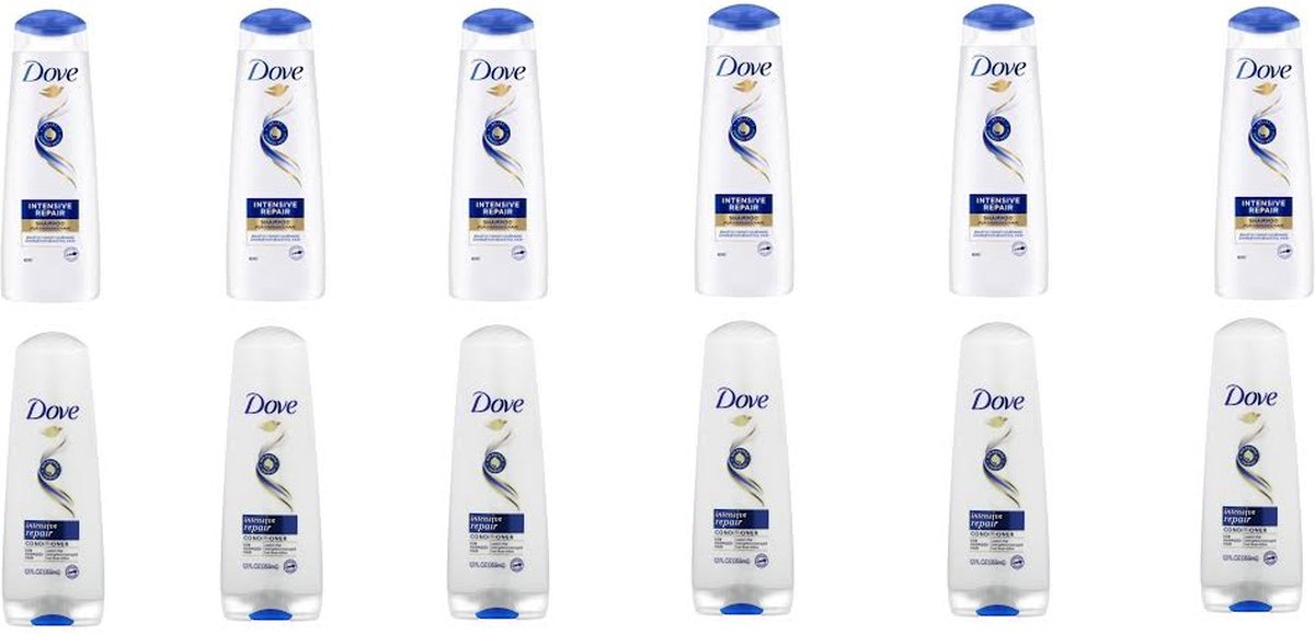 Dove Mix Pack Intensive Repair - Shampoo 6 x 250 ml - Conditioner 6 x 200 ml