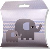 Luxe Baby Gift box - Olifant - 39 x 6,5 x 33,5 cm - Blauw