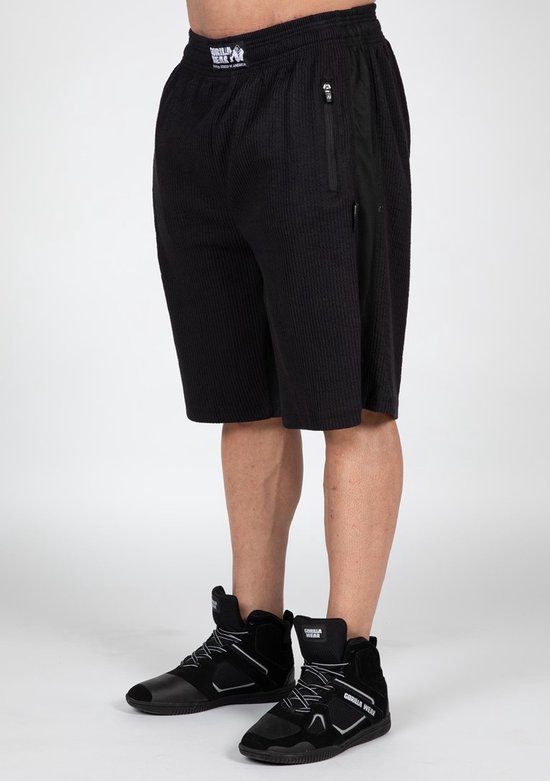 Gorilla Wear Augustine Old School Shorts - Zwart - 2XL/3XL