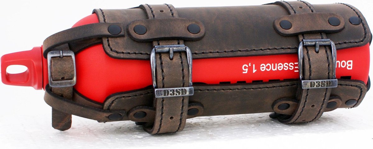 Dries Design D3SD – Fuel Bottle Houder – 1,5 Liter – Bruin – Leder – Incl Fles