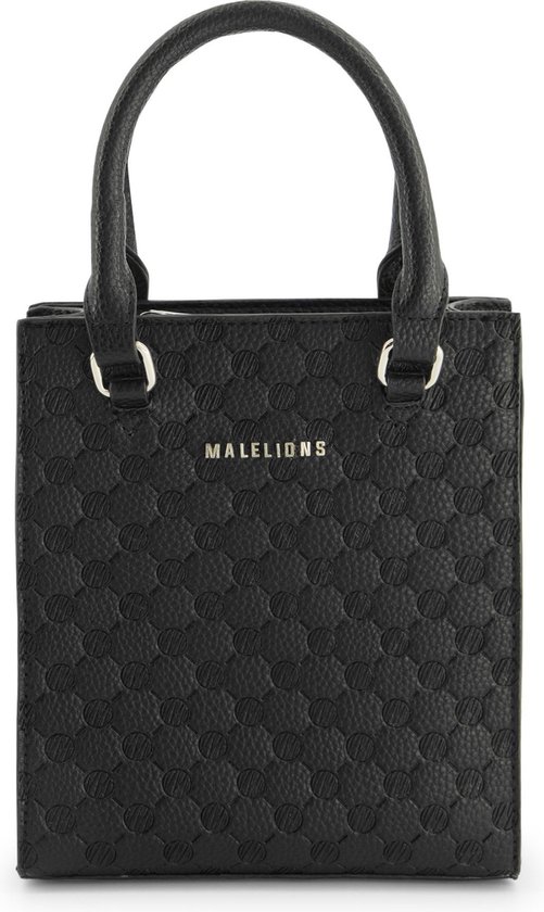 Malelions Monogram Handtas Dames Zwart - Maat: One size