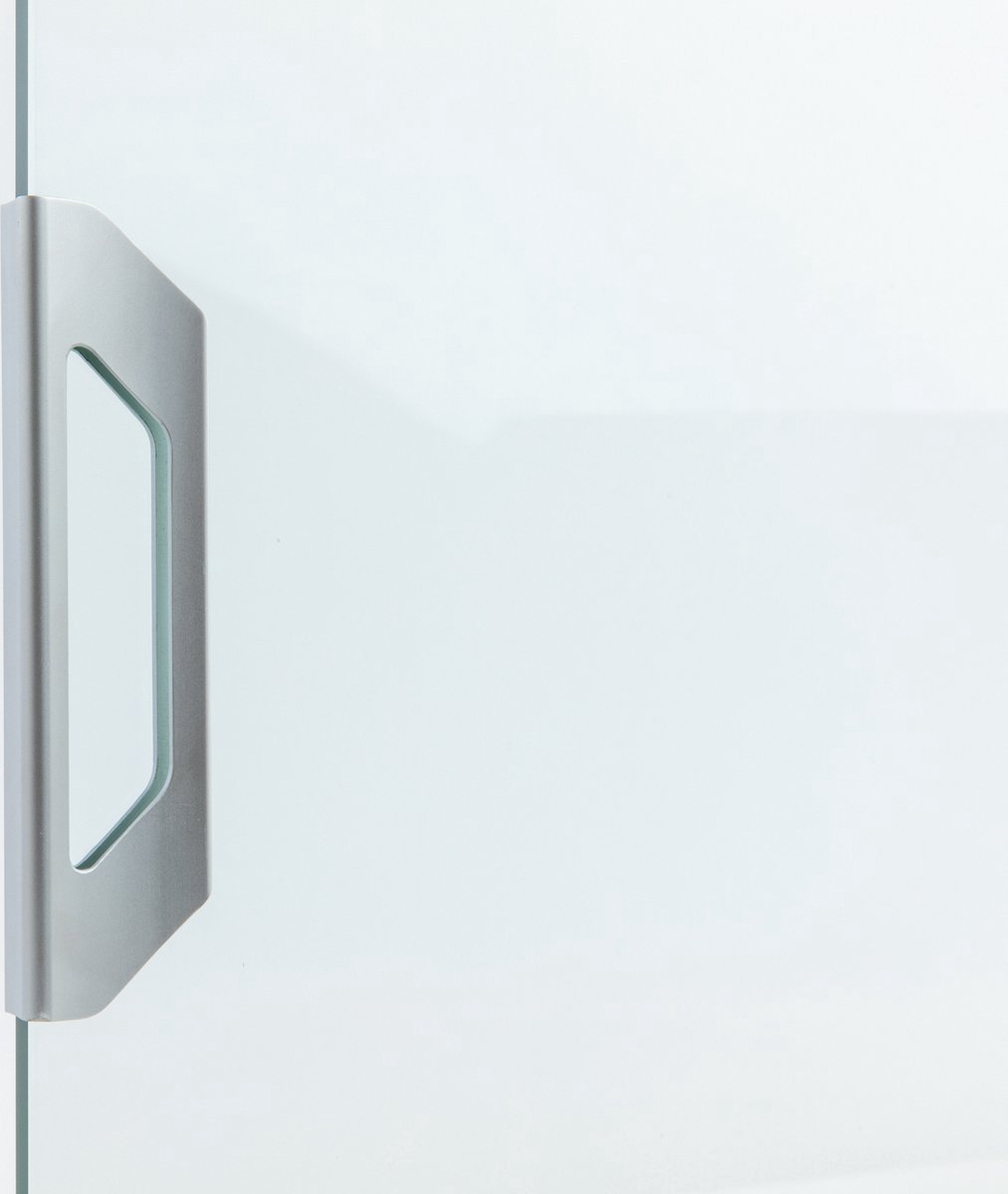 Kellux Handgreep Luxe- Aluminium voor gebruik op hardglas schuifwand / glazen schuifdeur systemen, klembaar- geschikt voor een glasdikte van 10 mm.