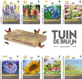 Tuin de Bruijn® bloemenzaden pakket - 8 populaire soorten - voordelige keuze - aantrekkelijk voor bijen en vlinders