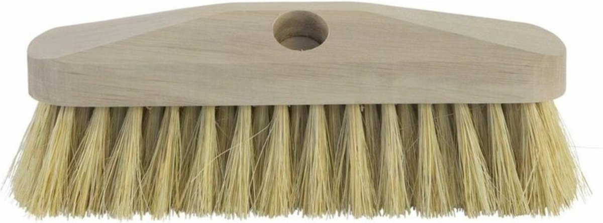 Betra Bezemkop - buitenbezem/schrobborstel - hout/natuurvezel - 23 cm