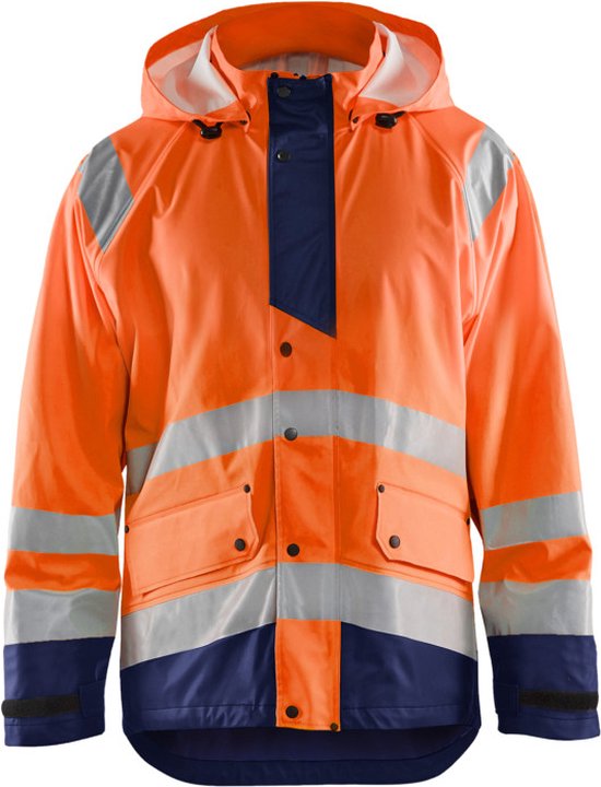 Blaklader Regenjas High Vis LEVEL 3 4327-2005 - High Vis Oranje/Marineblauw - XL