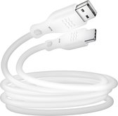Ecologische Kabel USB naar USB-C Intensiteit 3A 2m Recyclebaar Just Green wit