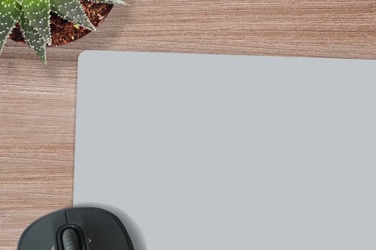 Mouse pad xxl - Tapis de souris Gaming - Grijs - Uni - Tapis de souris - Grand tapis de souris - 40x40 cm - Accessoires de bureau