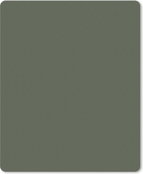 Tapis de bureau vert foncé avec coins arrondis et une subtile texture verticale.