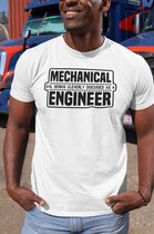 Rick & Rich - T-Shirt Mechanical Evil Genius - T-Shirt Électricien - T-Shirt Ingénieur - Chemise Wit - T-shirt avec imprimé - T-shirt à col rond - T-shirt avec citation - T-shirt Homme - T-shirt chemise à col rond - T-shirt taille M