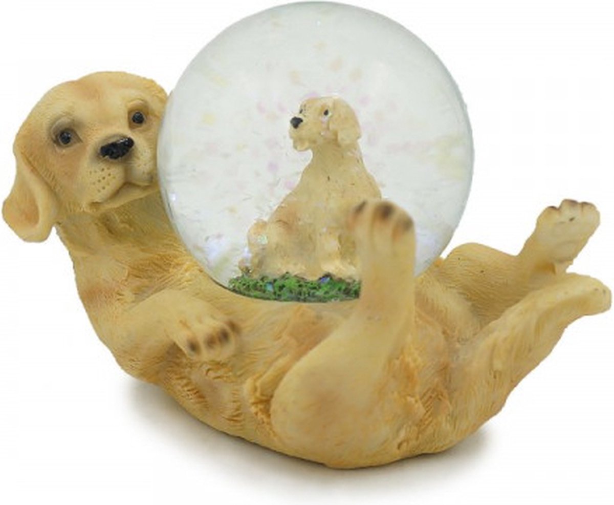 Labrador sneeuwbol ca. 6 cm hoog - Euro Souvenirs