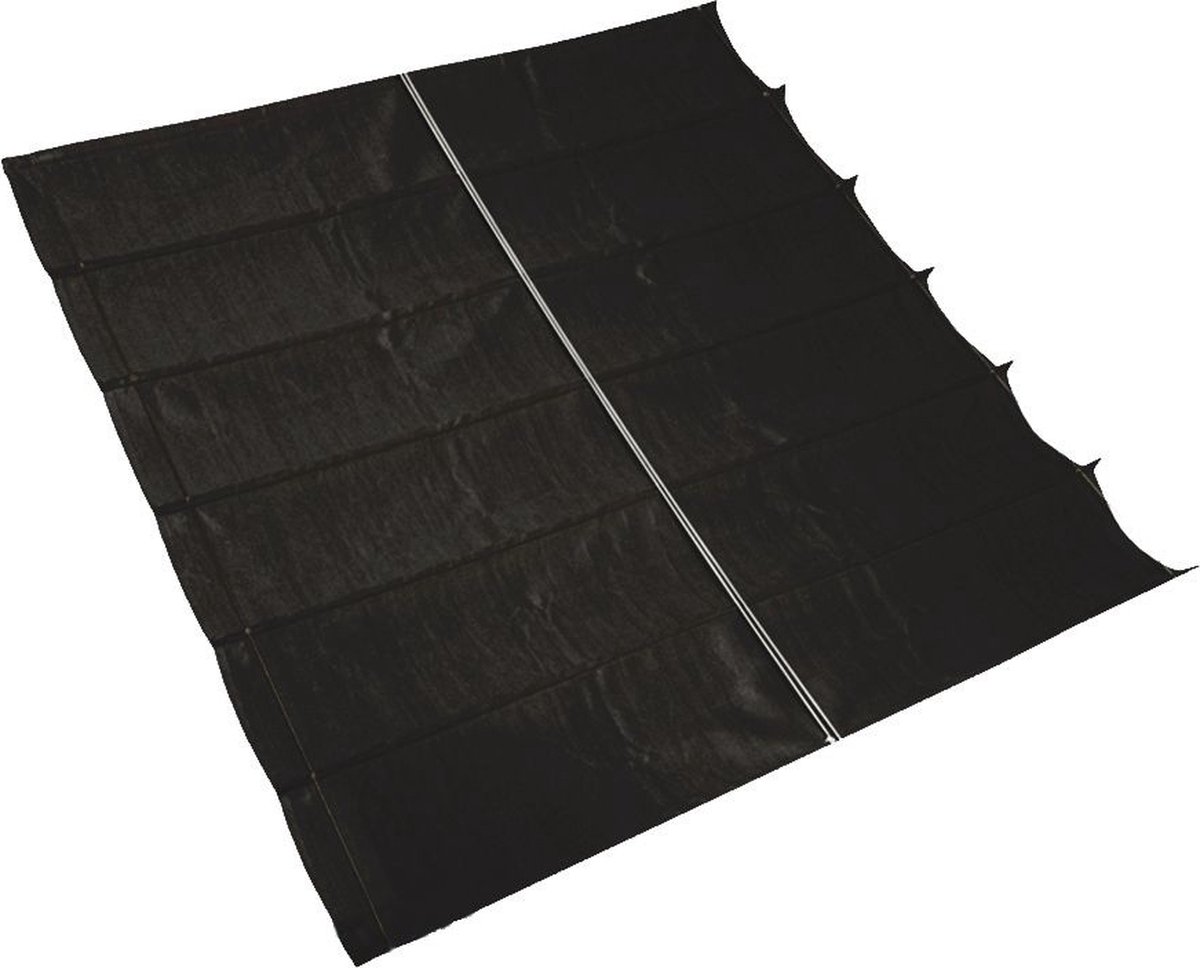 Nesling Voile d'ombrage rétractable, B290xL500cm, Noir