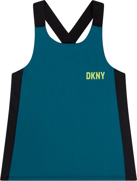 DKNY D35S47 Mouwloos T-shirt Unisex - Blue - 14 jaaren